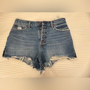 Abercrombie, Annie High Rise Short, button fly, size 27/4